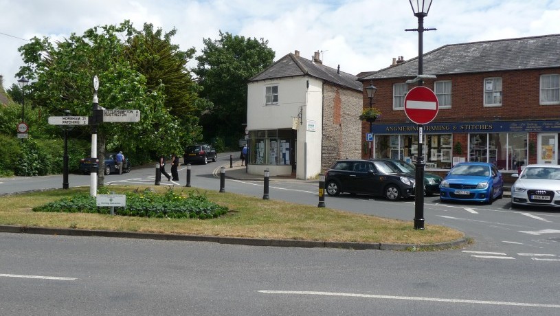 The Square, Angmering showing Angmering Parish Council